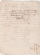 DOCUMENT DE 4 PAGES DU 21 JANVIER 1746 A DECHIFFRER - Manuscripts