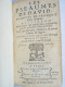 Delcampe - LIVRE ANCIEN LES PSEAUMES DE DAVID, Traduits En François Selon L´ Hébreu, Edité Par Josset, Paris, 1734 - 1701-1800