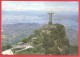 CARTOLINA NV BRASILE - RIO DE JANEIRO - Vista Aerea Del CRISTO REDENTOR - Guanabara Bay - 10 X 15 - Rio De Janeiro