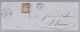 Heimat BE Cortebert 1864-03-02 Fingerhut-stempel Auf Grossem Briefstück Mit 5Rp. Braun - Brieven En Documenten