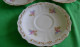 Vintage Scandinavian Pottery Sweden Lidkoping ALP 382 3 Pcs. Of Saucer Dessert Plate 1938 Gold Trim - Andere & Zonder Classificatie