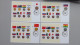 UNO-New York 1033/40 TAB SG 983/90 Sc 921/8 Maximumkarte MK/MC, ESST, Flaggen Und Münzen Der Mitgliedsstaaten (I) - Cartes-maximum