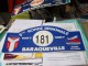 LOT PLAQUE* RALLYE RALLIES AUTOMOBILE REGIONAL  BARAQUEVILLE 12 AVEYRON 1987 1989-90 Avion Boeing 747 Blason Armoirie* - Plaques De Rallye