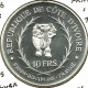 IVORY COAST 10 FRANCS ELEPHANT ANIMAL FRONT MAN HEAD BACK 1966 AG SILVER PROOF KM1 READ DESCRIPTION CAREFULLY !!! - Ivory Coast