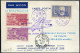 FRANCE - N° 383 + VIGNETTES / CP COMMEMORATIVE DE LA BAULE LE 24/7/1938, 1er VOL LA BAULE BELLE ILE - SUP - Premiers Vols