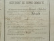 CERTIFICAT DE BONNE CONDUITE -- 91° REGIMENT INFANTERIE -- 1902 ......... - Documents