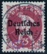 Marktl 22.9.22 Auf 75 Pfennig Grauviolett - Bayern Nr. 127 Mit PF I - Kabinett - Gebraucht