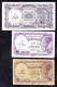 EGYPTE, LOT DE 3 BILLETS. (4B3) - Aegypten