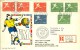 SWEDEN Registered First Day Cover To Switzerland With Cinderella On The Back. - 1958 – Sweden