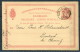 1890 Denmark 10 Ore Stationery Brevkort Copenhagen Sjaell. JB. PKT 57 TOG Railway - Limback Germany - Lettres & Documents