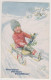 K.Feiertag.Boy On Cart With Chimneysweeper Doll.Christmas. - Feiertag, Karl