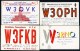 Carte QSL Radio Amateur - USA - 10 Different Cards ---- Scan Of Front And Back Side - Radio Amatoriale