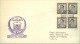 080040  Sc  525  & 526  FDC [PRESIDENT MANUEL ROXAS MOURNING]   [TAPE MARK] - Philippines