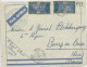 DAHOMEY - 1942 - ENVELOPPE FM Par AVION De COTONOU Avec CENSURE Pour BOURG EN BRESSE - Brieven En Documenten