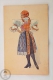 Old Illustrated Postcard Slovakia - Devce Z Uh. Ostroha - Girl In Regional Costume - Unposted - Eslovaquia