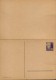 Germany/DDR - Double Private Postcard,with Paid Answer, Unused  - PP,6 Pf,dunkelviolett,Nobelpre Is G.Hauptmann - 2/scan - Private Postcards - Mint