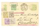 Luxemburg Ganzsache 1895 1. Gebr. U. 1910 2. Gebrauch Mit Entschprechende Zusatzfrankatur Nach Konstanz - Entiers Postaux