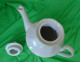 Delcampe - Vintage Latvia USSR Soviet Pottery Porcelain Large White Tea Pot - Other & Unclassified