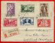 Indochine          193/198    Sur Lettre Recommandé De Pakse, Cachet De Saïgon  Et Cachet D'arrivée - Briefe U. Dokumente