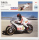 1985 - FICHE TECHNIQUE MOTO - DÉTAIL COMPLET À L´ENDOS - YAMAHA 750 OW 31 DES RECORDS - COLUCHE - EXCEPTION - JAPON - Motos