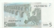 France Letter U EUR 5 Printercode L024F4 Trichet UNC - 5 Euro