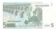 Spain Letter V EUR 5 Printercode M004 Trichet UNC - 5 Euro