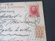 Rußland Ganzsache P 25 Mit Zusatzfrankatur. 1913 Nach Deutschland - Enteros Postales