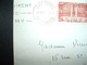 LETTRE TP VIMY 75C + TP VIMY 1F50 OBL. MEC. 26 VII 36 VIMY FRANCE CANADIAN MEMORIAL - ....-1949