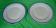 Vintage Latvia Riga USSR Soviet  RPR ? - Set Of 2 Plates W. Blue Trim - Other & Unclassified