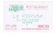 NÎMES  -  Restaurant   "LE FORUM"  -  Carte De Visite  -  Au Dos Tableau Des Distances Kilométriques - Cartes De Visite