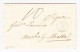 1850 - Vorphila Brief Tunesien Nach Malta Transit-Stempel Bône Algerien Und Marseille - Malte