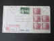 Canada 1963 First Day / FDC. Registered Letter. 5er Einheit / Eckrandstück. 10 Stempel / Ten Cancels - Briefe U. Dokumente