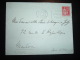 LETTRE TP PAIX 50C OBL.MEC.5 II 1936 VERSAILLES (78)+ VERSO VIGNETTE FEDERATION NATIONALE CATHOLIQUE DIEU PATRIE FAMILLE - Covers & Documents