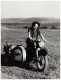 MOTO / MOTORCYCLE : MZ [ MOTORRADWERK ZSCHOPAU  ] - 2 PHOTOS / 2 PHOTOGRAPHS - SIZE : 9 X 12 CM ~ 1960 (q-103) - Motos