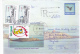 PLANE, CHICKEN, STAMPS ON PAIR,  POSTAL STATONERY,  IMPRINTED POSTAGE BIRD, 2001, ROMANIA - Covers & Documents