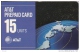 United States, ATT-177, 15 UnitsAT&T, 1993 PrePaid Card, Flat Map Of Continents, 2 Scans. - AT&T