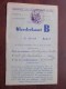 KLEDERKAART B ( Matthijssen Bertha Antwerpen 1923 - N° 083414 Reeks A ) ( Zie Foto´s Voor Details) ! - Dokumente