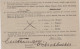 1919 - RARE CARTE TYPE SEMEUSE Avec REPIQUAGE BILINGUE FRANCAIS/ALLEMAND De GERSTHEIM (CACHET PROVISOIRE ALSACE ANNEXEE) - Overprinter Postcards (before 1995)