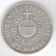 SEYCHELLES 25 RUPEES 1977 SILVER JUBILEE AG - Seychellen