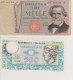 Italie Lot 2 Billets 500 Et 1000 Lire - Collections