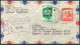 1955 Venezuela Caracas Registered Cover - Venezuelan Air Force Chanute, Illinois USA - Venezuela