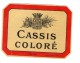 SPECIMEN D´étiquette , CASSIS COLORE , HABERER , PLOUVIEZ & DOUIN , Paris , 2 Scans - Autres & Non Classés