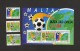 MALTA 1994 USA 94  WORLD CUP FOOTBALL SOCCER FIFA SET 3 STAMPS + BLOCK MNH - 1994 – États-Unis