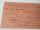 Post Office Department / Official Business For A Registered Letter. 1881 Boscobel Wisconsin. Registry Return Receipt - Officials