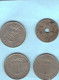 Belgique . 4 Pièces De Monnaie Différente De 1905 ,1950 , 1958 , 1963. - Other & Unclassified