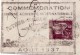 BOUCHES DU RHONE - ISTRES LE 20-8-1937 - 65c TYPE PAIX - GARND CACHET CMMEMORATION COURSE AERIENNE INTERNATIONALE ISTRES - 1960-.... Lettres & Documents