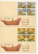 Serie De Barcos De Portugal En Bloque De 4. 1990 - Covers & Documents