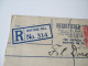 Registered Letter 1925 Notting Hill - Nienburg 6 Stempel / Six Cancels. Bahnpoststempel Hannover - Wilhelmshaven Zug 132 - Covers & Documents