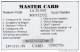 United States, Master Card, Lit 20.000, Animals Wiev, 2 Scans. American ? - Other & Unclassified