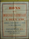 Ancienne Affiche Originale. Bon De La Défense Nationale à Deux Ans - Imprimerie Nationale - (Format 64 Cm Par 48 Cm Env) - Affiches